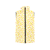 Fried Eggs Pattern Print Design 05 Men's Padded Vest