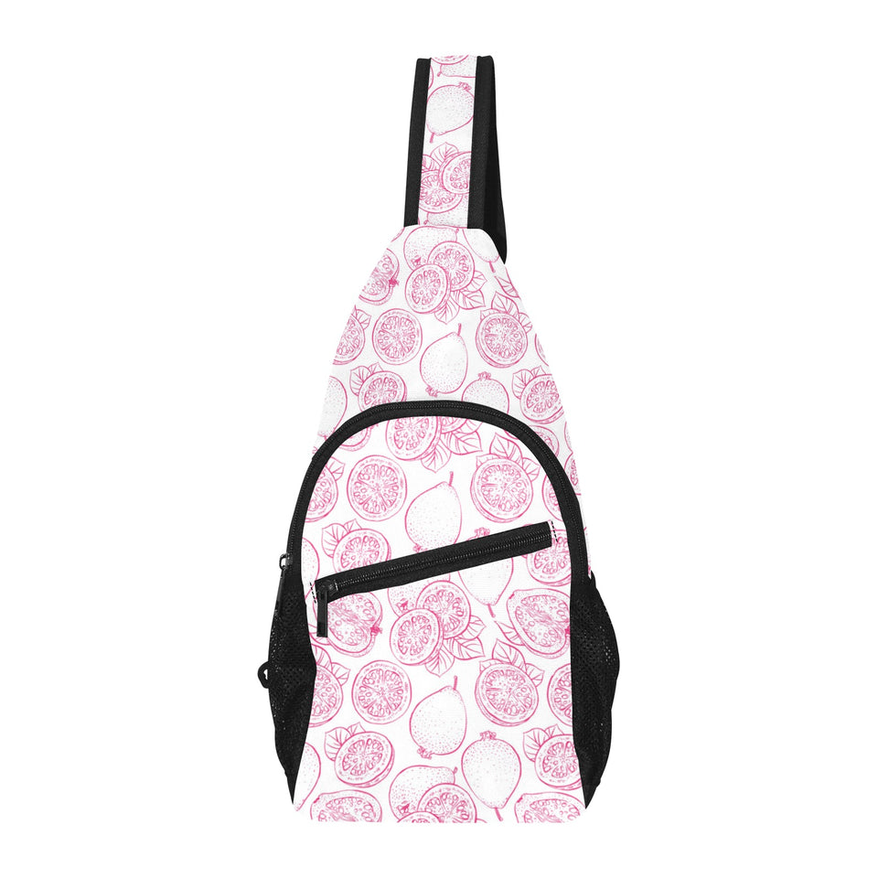 Sketch guava pattern All Over Print Chest Bag