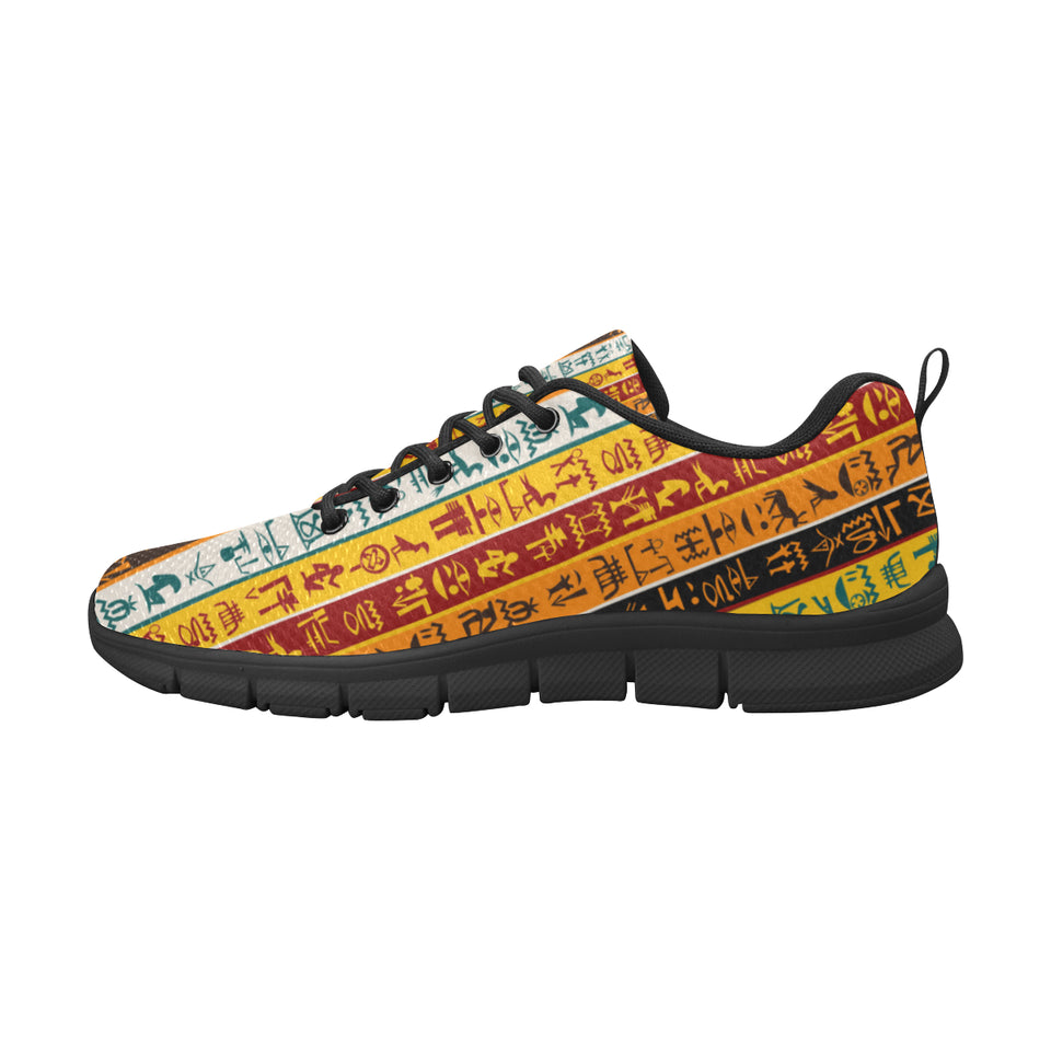 Egypt Hieroglyphics Pattern Print Design 01 Men's Breathable Sneakers ( Model 055)
