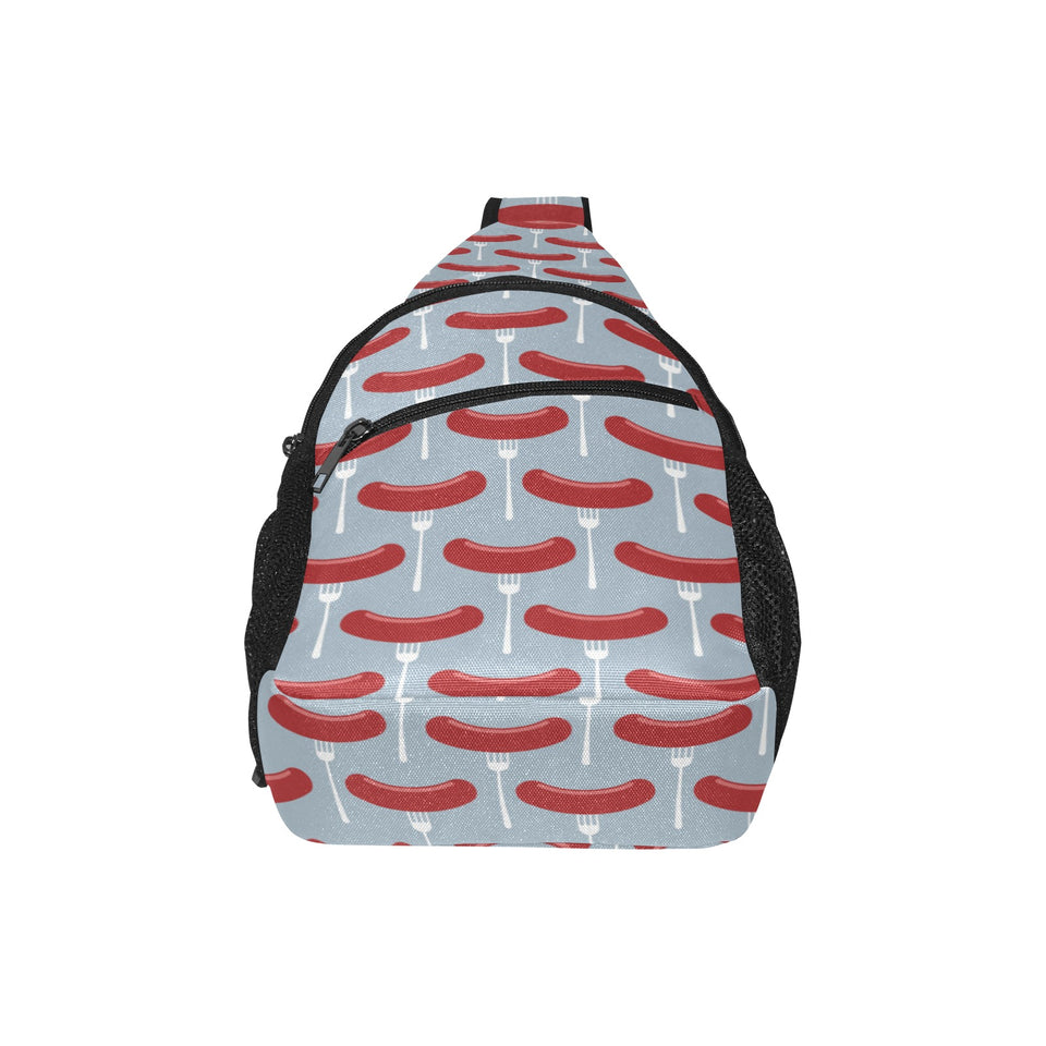 Sausage Pattern Print Design 02 All Over Print Chest Bag