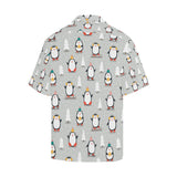 Cute Penguin christmas pattern Men's All Over Print Hawaiian Shirt