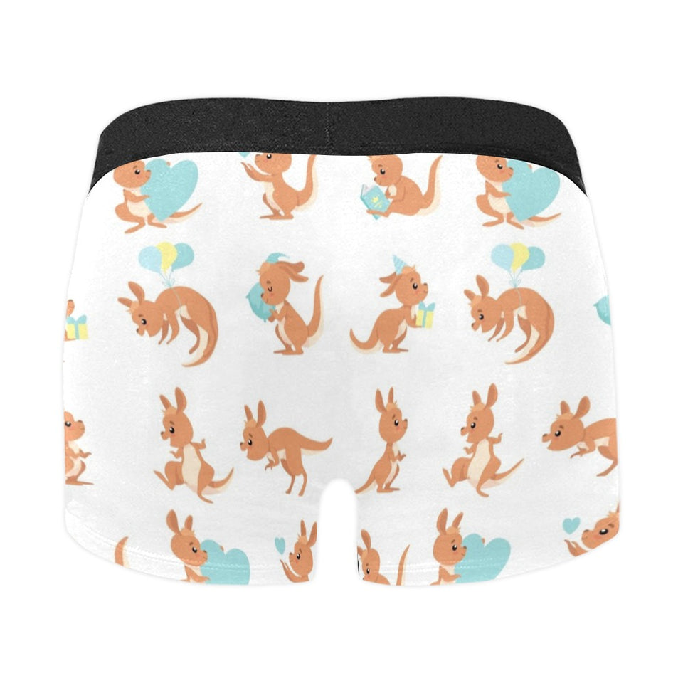 Cute Kangaroo pattern Men's All Over Print Boxer Briefs Men's Underwear
