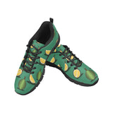Durian pattern green background Men's Sneaker Shoes