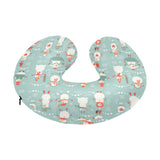 Cute snowman pattern U-Shaped Travel Neck Pillow