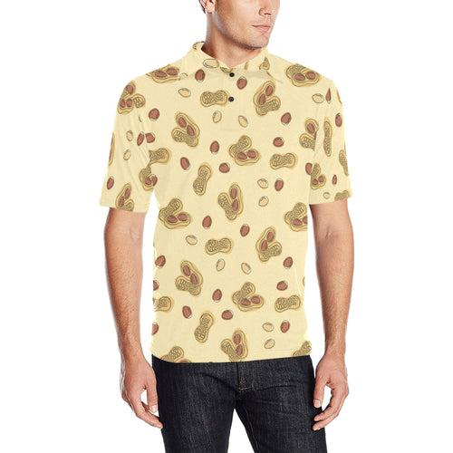 peanuts design pattern Men's All Over Print Polo Shirt