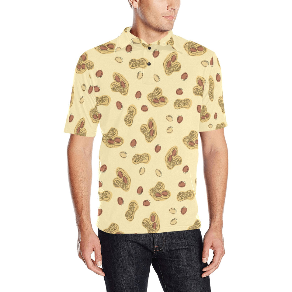 peanuts design pattern Men's All Over Print Polo Shirt