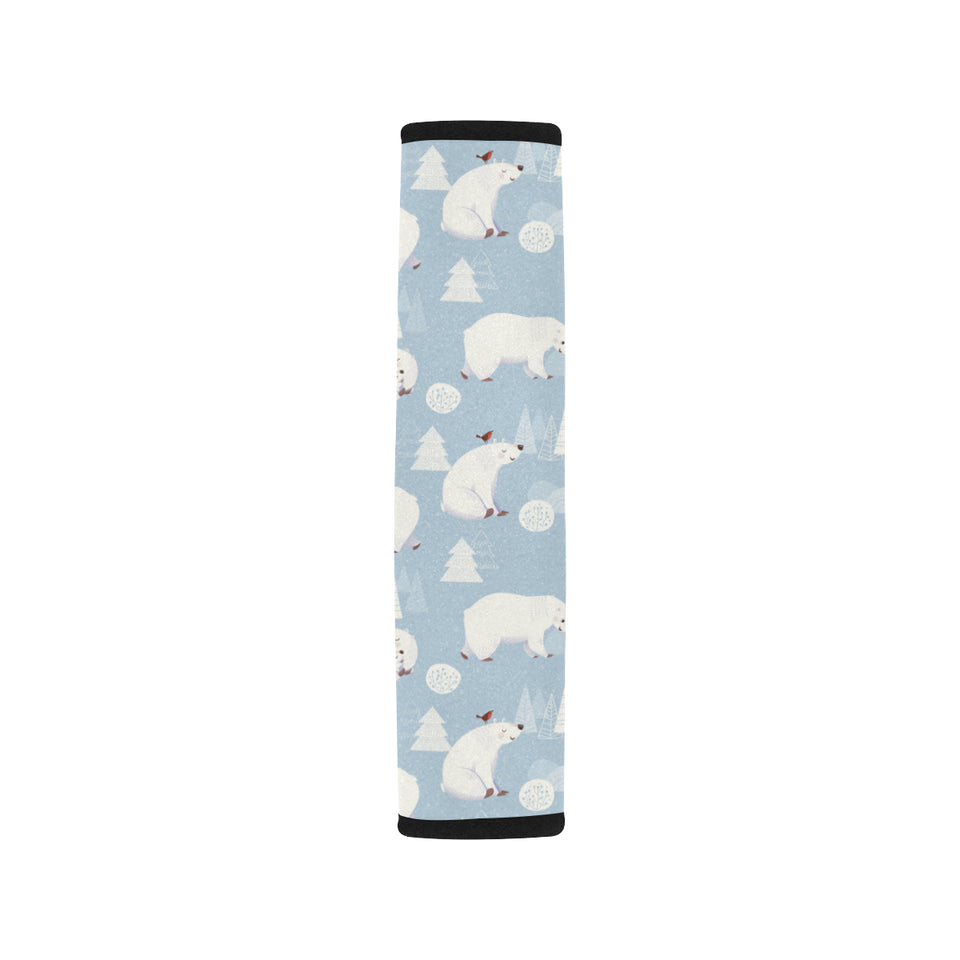 Cute polar bears Christmas decoration pattern Car Seat Belt Cover
