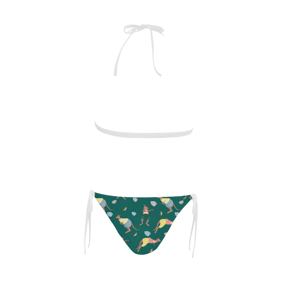 Kangaroo leaves pattern Sexy Bikinis Two-Piece Swimsuits