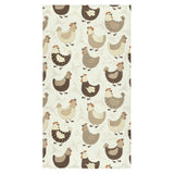 Cute rooster chicken cock Bath Towel
