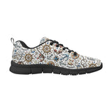 Cute nautical steering wheel anchor pattern Women's Sneaker Shoes