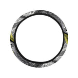 Hand drawn dragonfly pattern Car Steering Wheel Cover