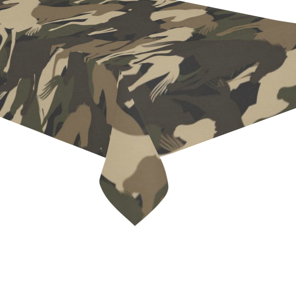 Horse Camouflage Pattern Tablecloth