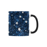Night sky star pattern Morphing Mug Heat Changing Mug