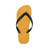 Orange traditional indian element pattern Unisex Flip Flops