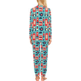 British Pattern Print Design 04 Women's All Over Print Pajama Set