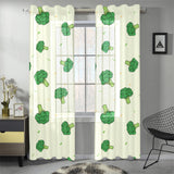 Broccoli pattern Gauze Curtain
