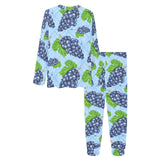 Watercolor grape pattern Women's All Over Print Pajama Set