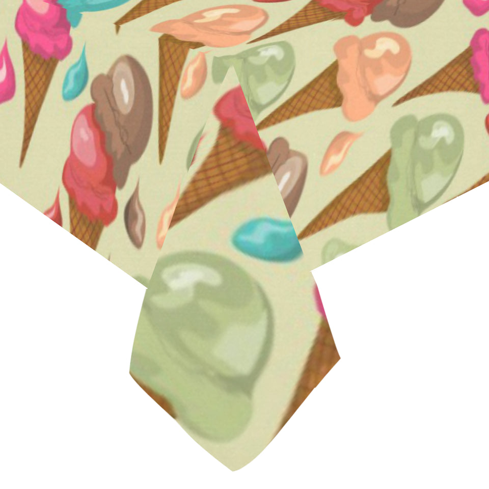 Colorful ice cream pattern Tablecloth