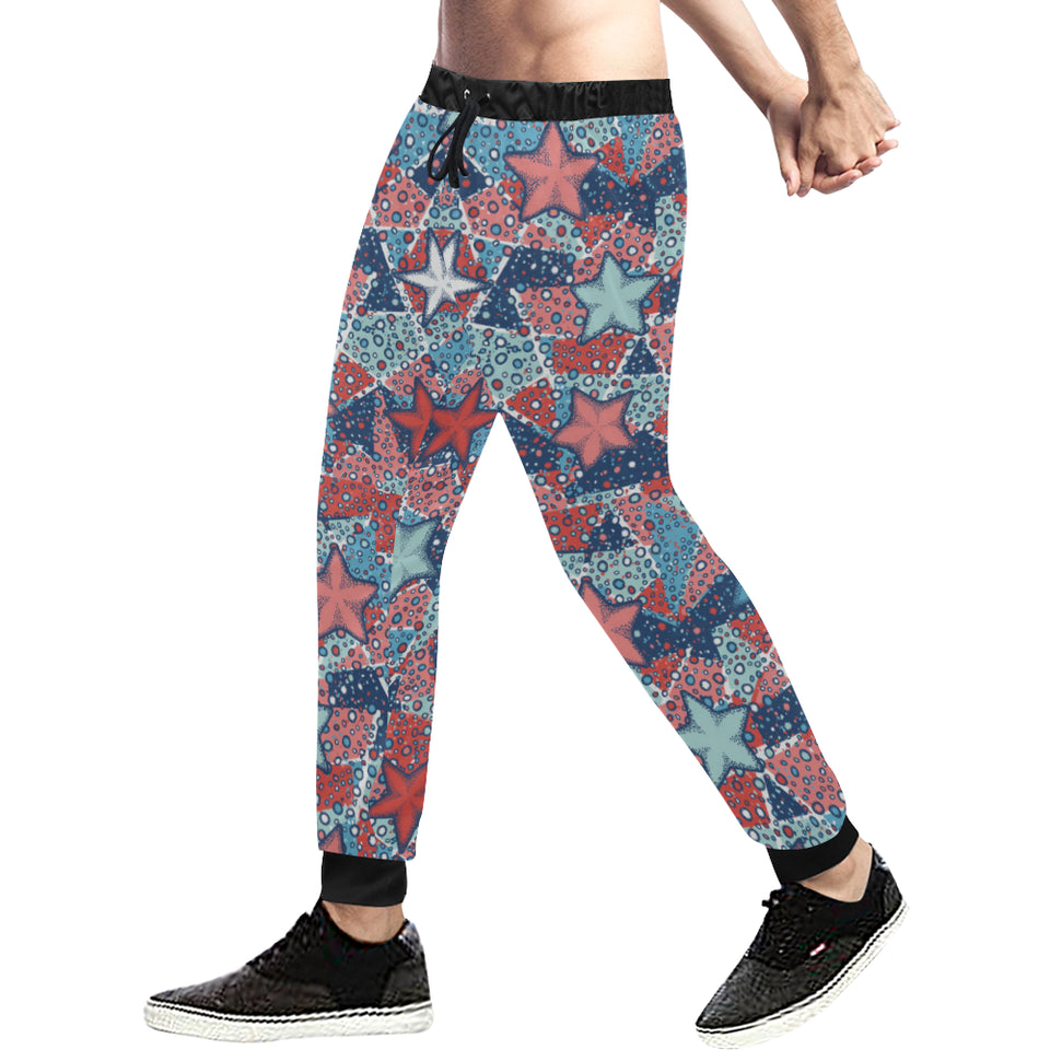 Hand drawn colorful starfish Unisex Casual Sweatpants