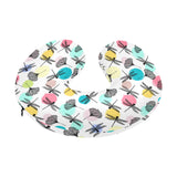 Dragonflies ginkgo leaves pattern U-Shaped Travel Neck Pillow