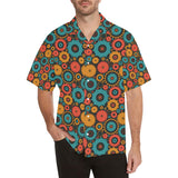 Gear Pattern Print Design 01 Men's All Over Print Hawaiian Shirt (Model T58)