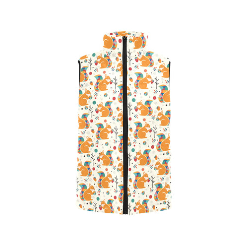 Squirrel Pattern Print Design 04 Men's Padded Vest