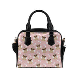 Cute unicorn pug pattern Shoulder Handbag
