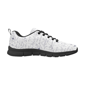 Math Pattern Print Design 03 Women's Sneaker Shoes