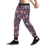 Elephant indian style ornament pattern Unisex Casual Sweatpants