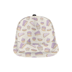 Cakes pies tarts muffins and eclairs purple bluebe All Over Print Snapback Cap