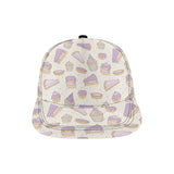 Cakes pies tarts muffins and eclairs purple bluebe All Over Print Snapback Cap