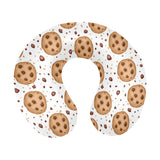chocolate chip cookie pattern U-Shaped Travel Neck Pillow