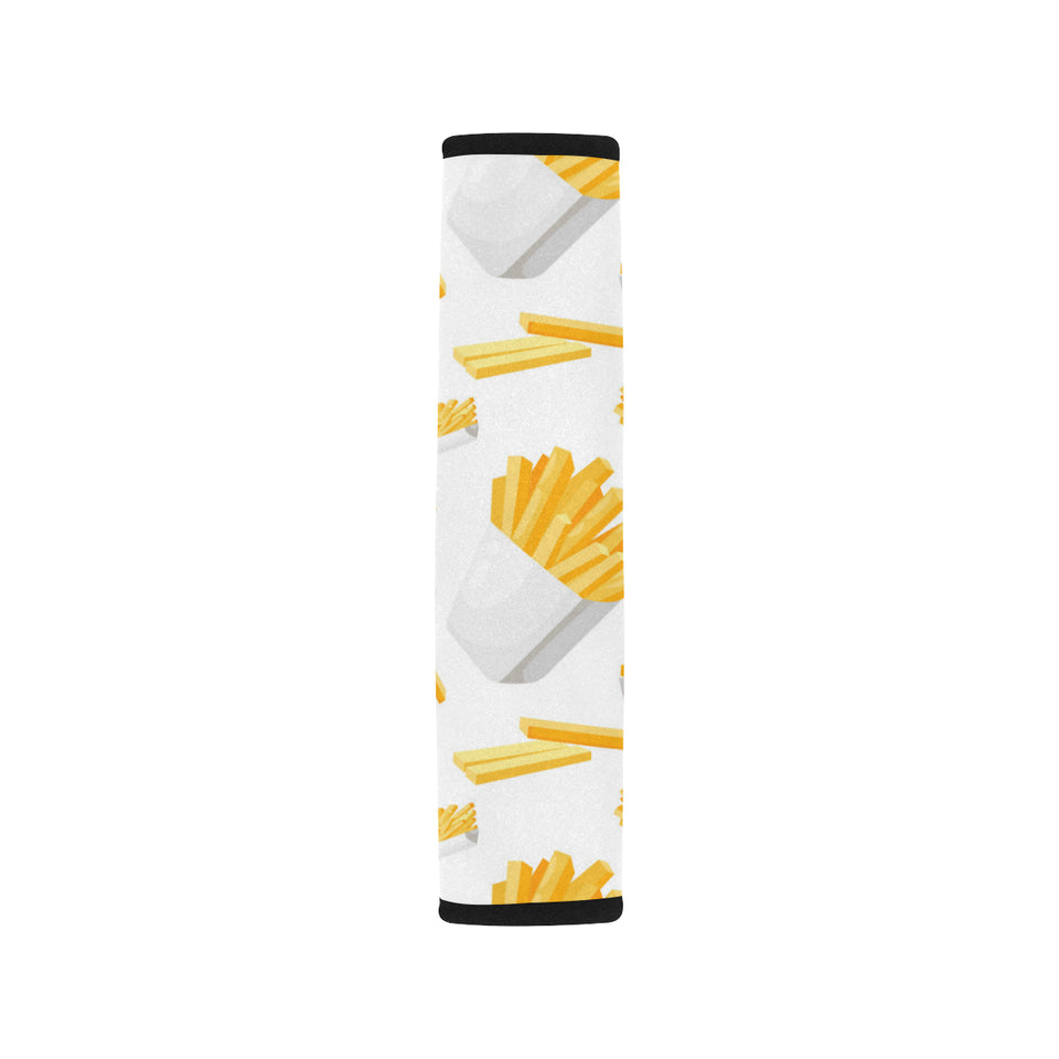 French fries white paper box pattern Car Seat Belt Cover