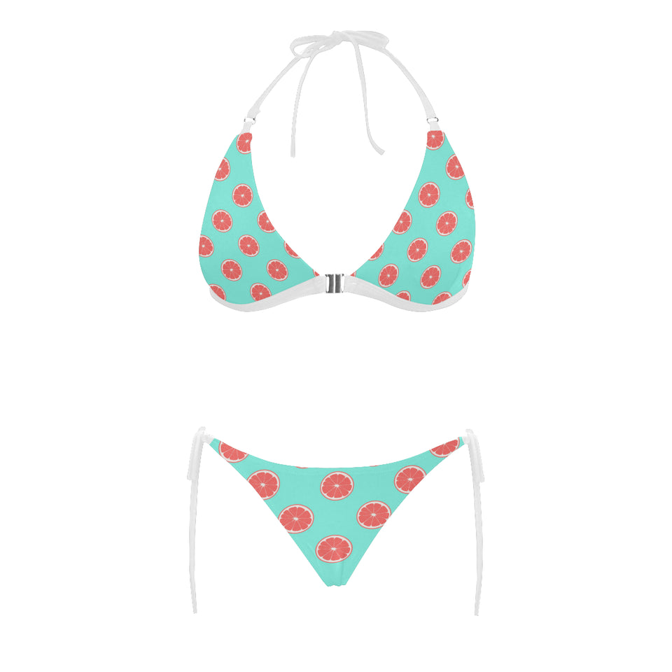 Grapefruit green background Sexy Bikinis Two-Piece Swimsuits