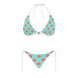 Grapefruit green background Sexy Bikinis Two-Piece Swimsuits
