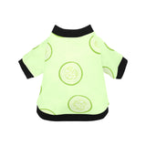 Cucumber pattern All Over Print Pet Dog Round Neck Fuzzy Shirt