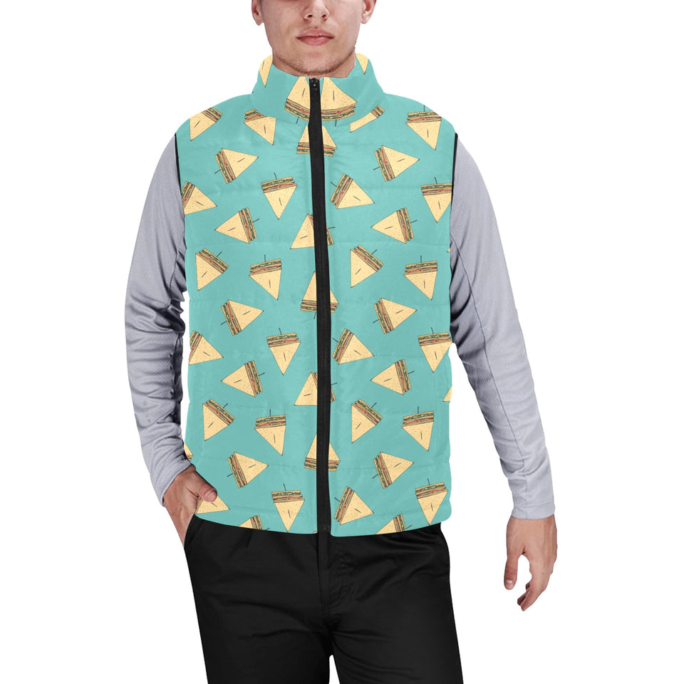 Sandwich Pattern Print Design 03 Men's Padded Vest