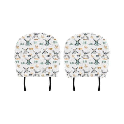 windmill pattern Car Headrest Cover