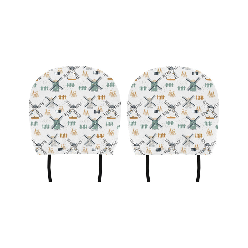 windmill pattern Car Headrest Cover