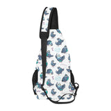 Pigeon Pattern Print Design 02 All Over Print Chest Bag