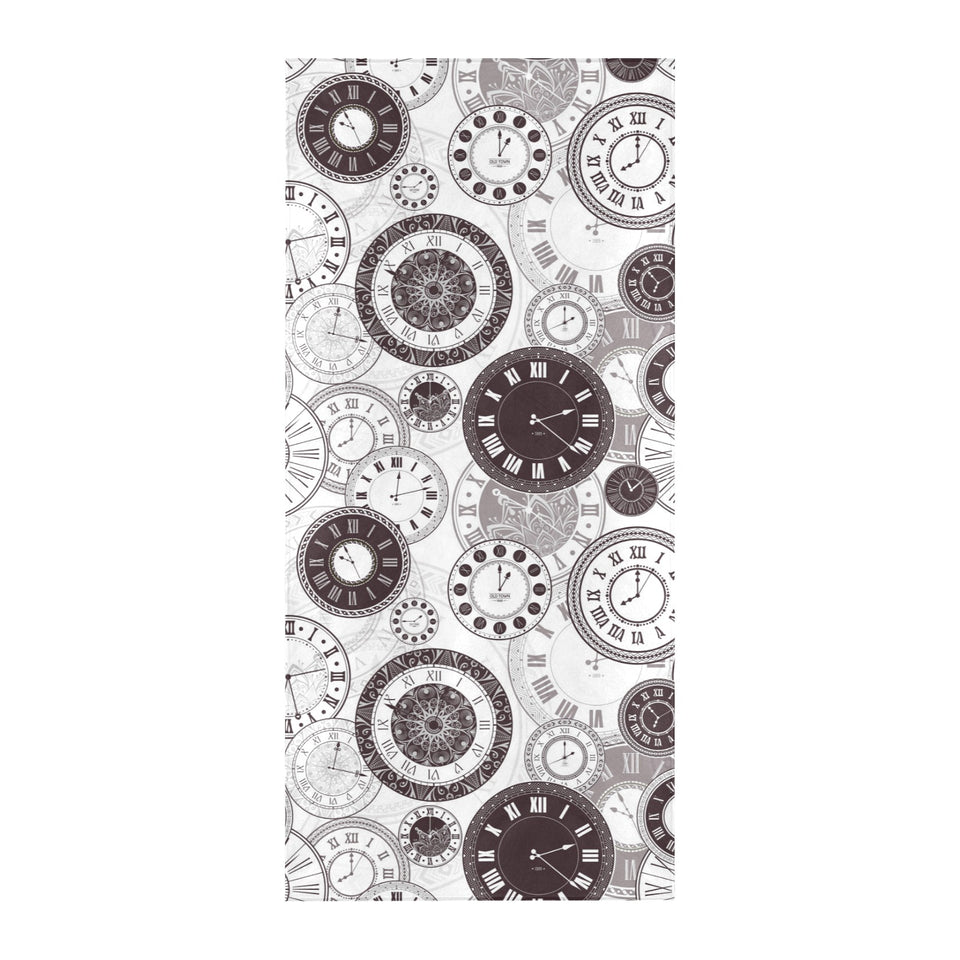 Classic vintage clock pattern Beach Towel