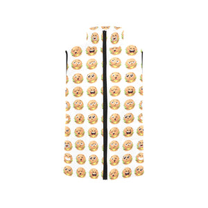 Hamburger Pattern Print Design 04 Women's Padded Vest