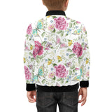 Hand drawn butterfly rose Kids' Boys' Girls' Bomber Jacket