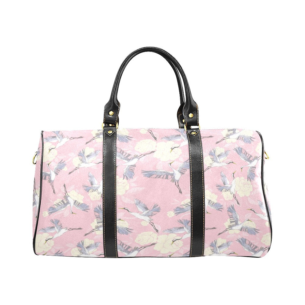Japanese crane rose pattern Travel Bag