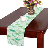 Green Peas Pattern Print Design 01 Table Runner