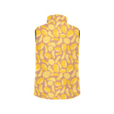 Potato Chips Pattern Print Design 01 Women's Padded Vest