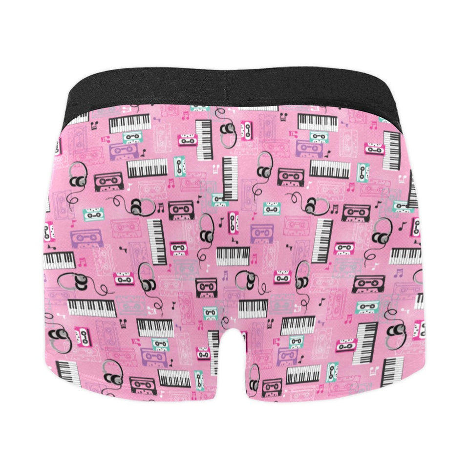 Piano Pattern Print Design 01 Men's All Over Print Boxer Briefs Men's Underwear