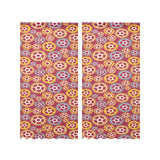 Gear Pattern Print Design 04 Gauze Curtain