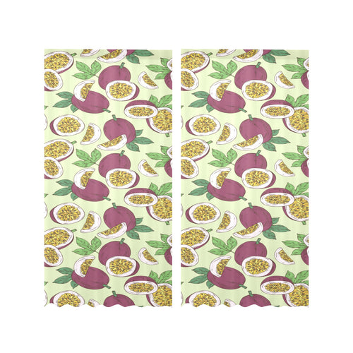 Paassion fruit pattern Gauze Curtain