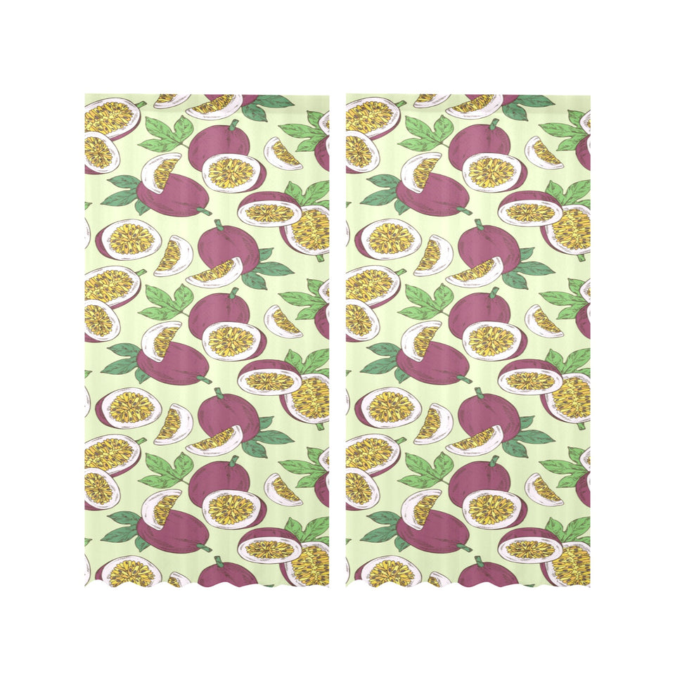 Paassion fruit pattern Gauze Curtain